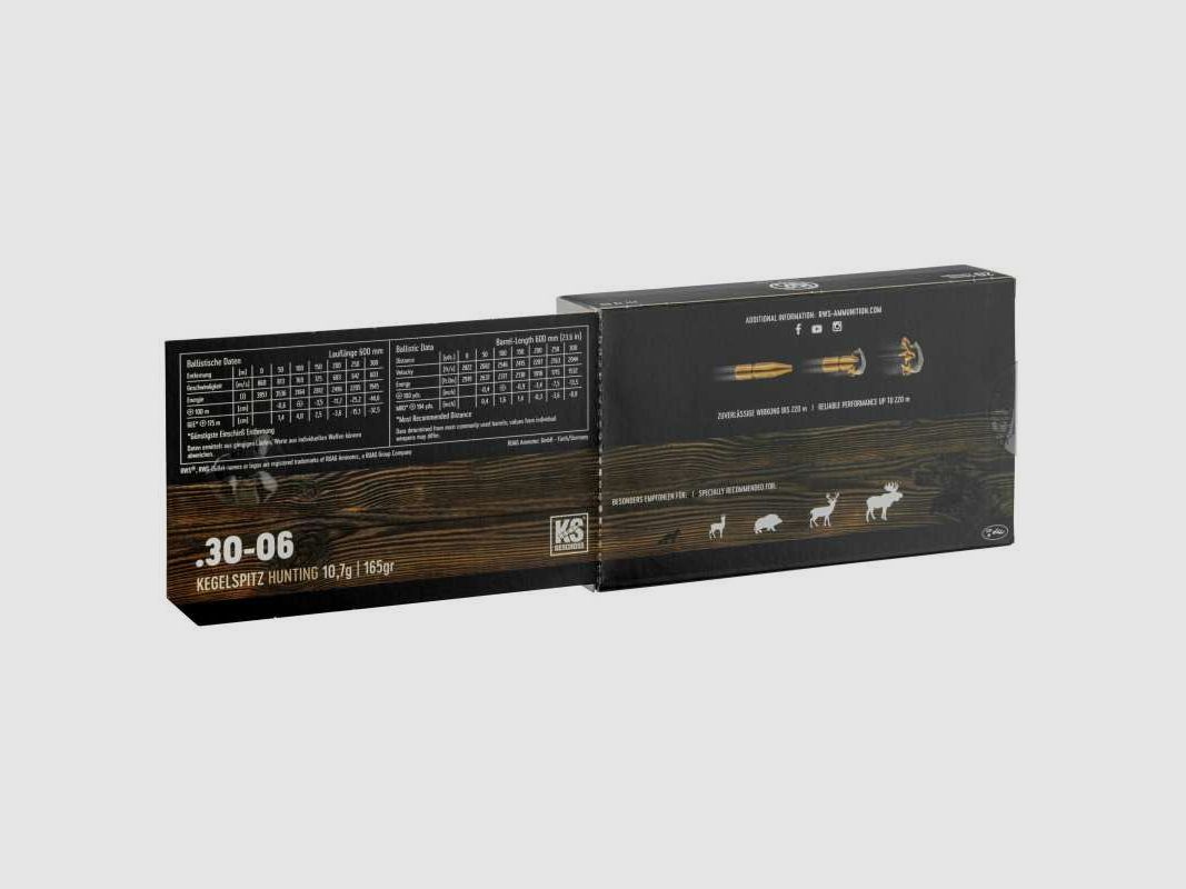 RWS 30-06 Springfield Spitzgeschoss KS 165 gr / 10,7 g - 165 gr / 10,7 g, Bild 4 von 10