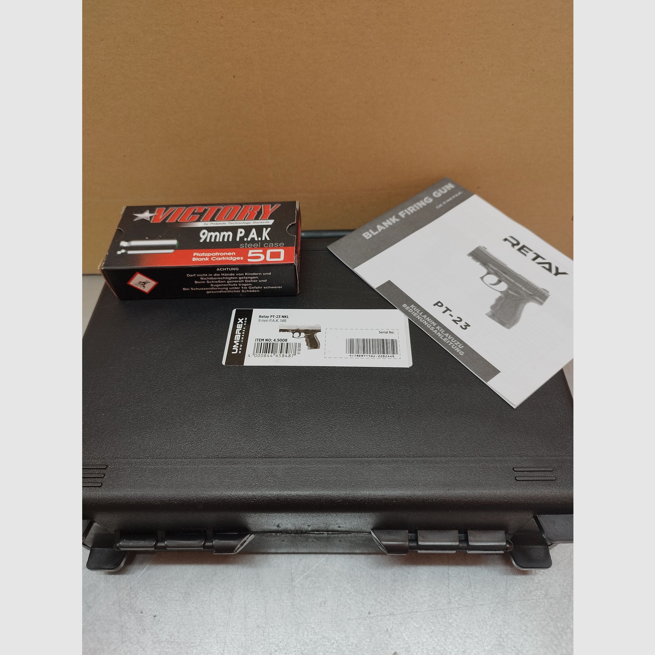 Retay PT-23 broń alarmowa 9mm PAK zestaw niklowy oferta !!Nowy towar!!