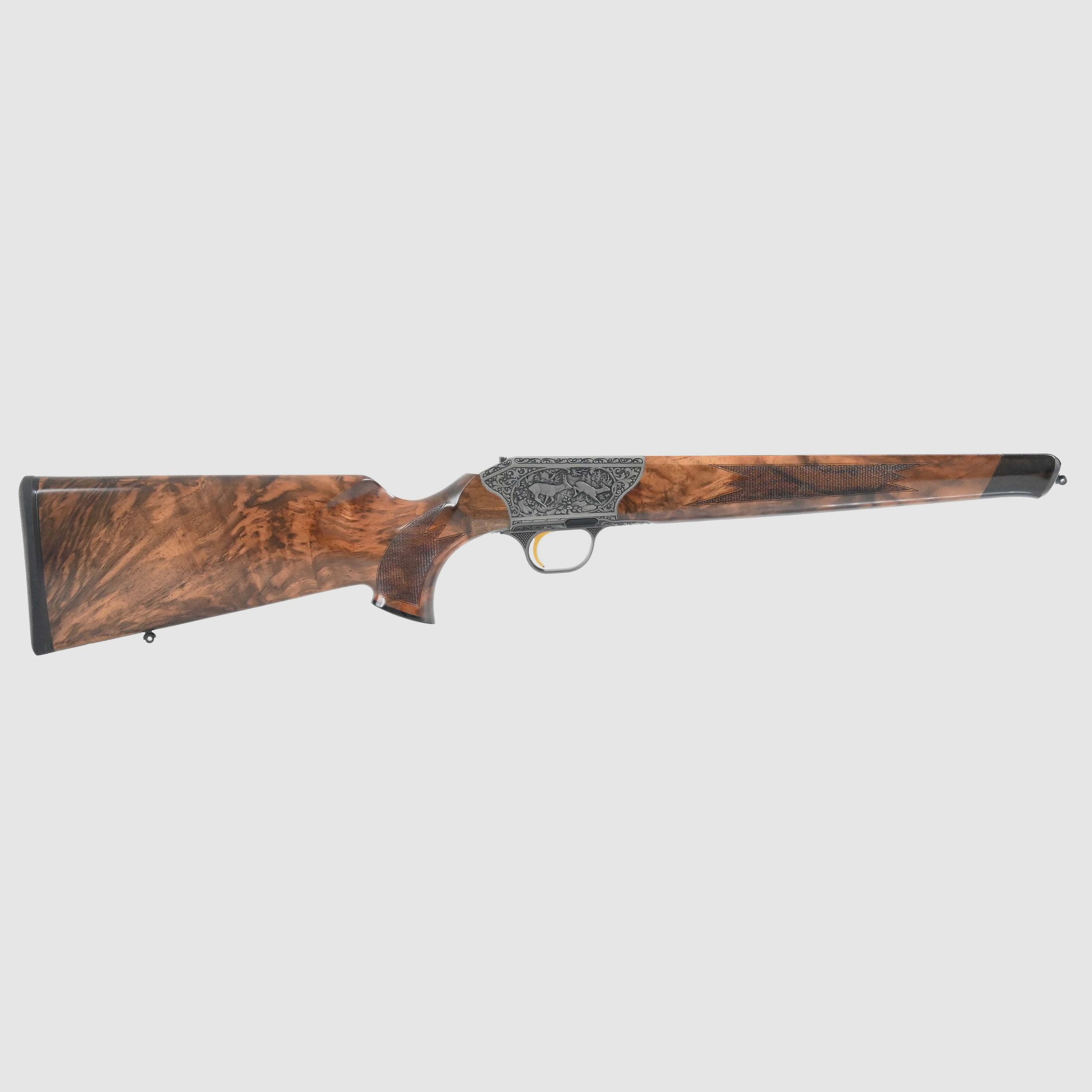 Blaser System R8 Baronesse SHK:8 Gravur: Reh und Schwarzwild / Pistolengriffkappe: Rothirsch