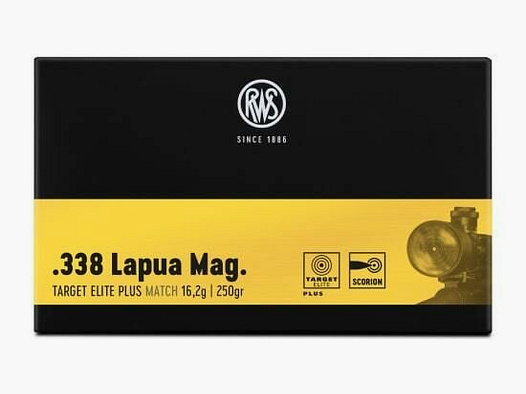 RWS 300grs Target Elite Plus 20STK .338LapuaMag