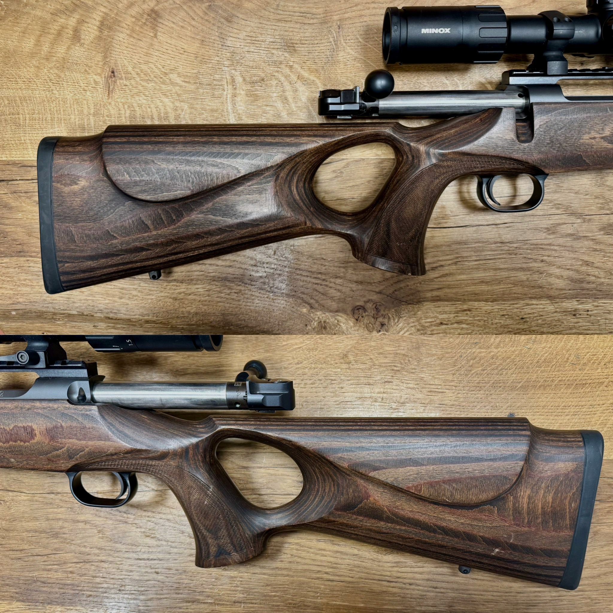 Mauser M12 calcio con Minox e silenziatore