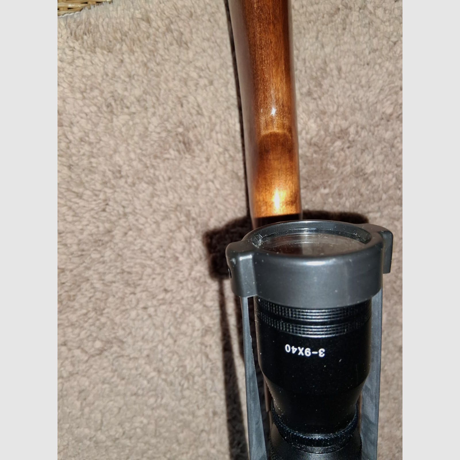 Langwaffe Baikal Kipplaufbüchse 222 Rem. mit Zielfernrohr 3-9x40