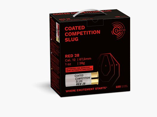 GECO COMPETITION SLUG CCS RED 28 CAL. 12/67.5 - 28.0g 200/100