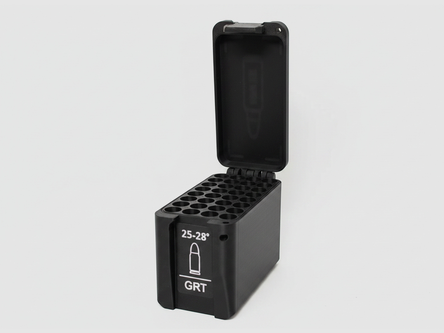 Filamelt Munitionsbox / 338 Lapua Magnum / 'Klapp- / Rastdeckel' / Patronenbox, Ammo Box