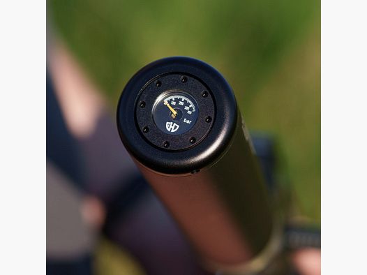 Tank cap including manometer | 350 Bar | ALU CNC | Black anodized | AEA HP MAX 1 & 2 | MEGALODON