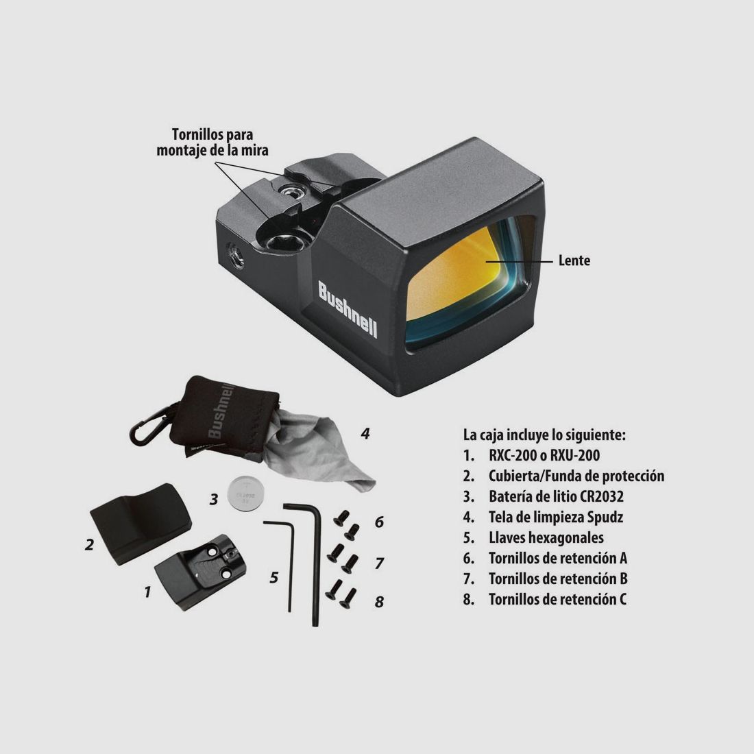 Zielfernrohr BUSHNELL RXC-200 Kompakt Reflexvisier, Bild 5 von 6