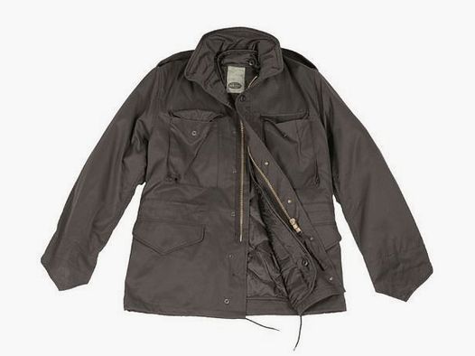 US FELDJACKE M65 T/C MIT FUTTER - SCHWARZ