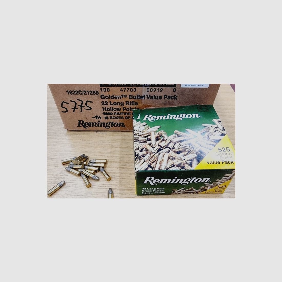 .22LR/36grs HP Remington Golden Bullet HV verkupfert Value Pack 525 Stk. #21250# Angebot !!