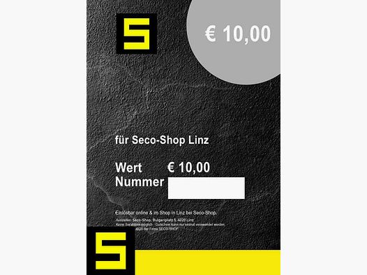 SECO Shop Gutschein