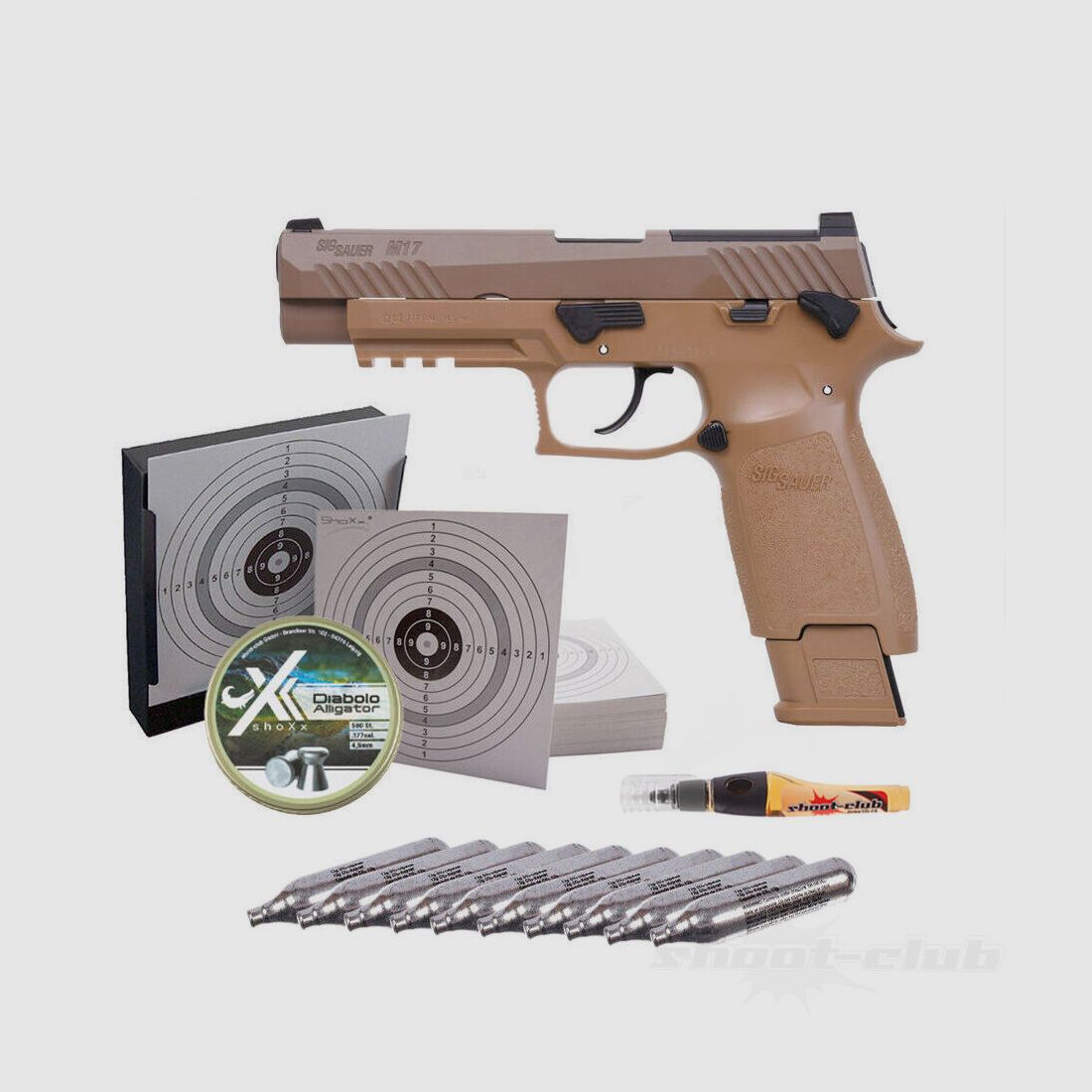 Sig Sauer	 P320 Co2 Pistole im Kaliber 4,5 mm Diabolo im Set