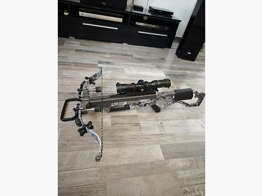 Excalibur Micro Axe 340 Arco con molti accessori in condizioni pari al nuovo