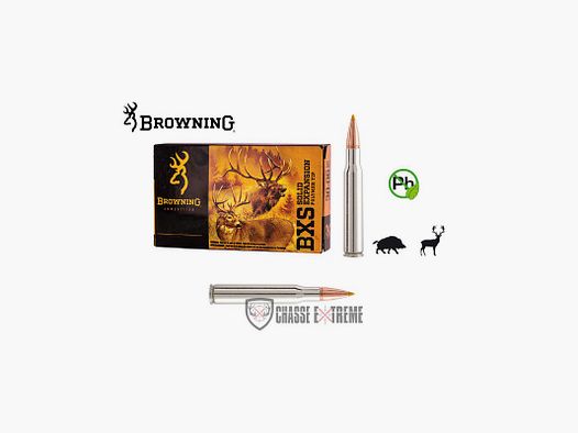 20 Munitions BROWNING BXS Expansion Solide 300 WSM 180gr