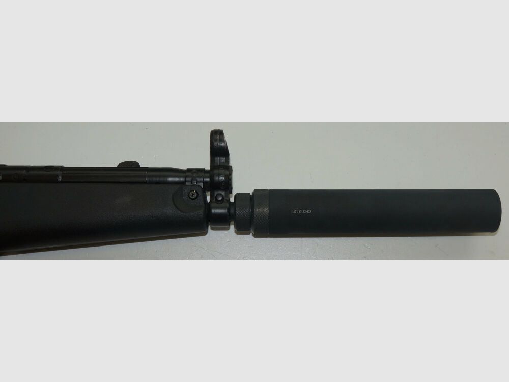 Schwaben Arms GmbH Schalldämpfer für H&K SP5/MP5 Klone,SAR M41-05 SD 3LUG QD 9mm Luger 3-Warzen-Verriegelung/ TriLock