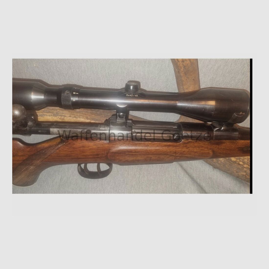 Mauser, elegant conversion in English style, collector's weapon 7x57, image 3 of 7