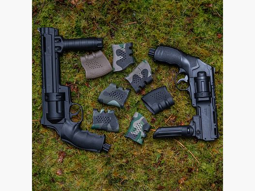 MANIGLIA | Antiscivolo Alta Resistenza Stretchy | Maniglia Frontale | diversi Stili | Marcatori T4E | Paintball | RAM | Airsoft