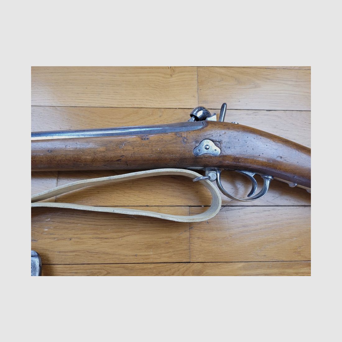 Sehr schönes Gewehr Modell 1842 T (nicht Tbis) – Nationale Waffenfabrik Tulle 1850 – Bajonett – Gewehrriemen – Ausgezeichneter Zustand, Bild 16 von 32