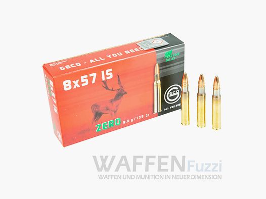 Geco Zero Kaliber 8x57IS Jagdmunition 139gr