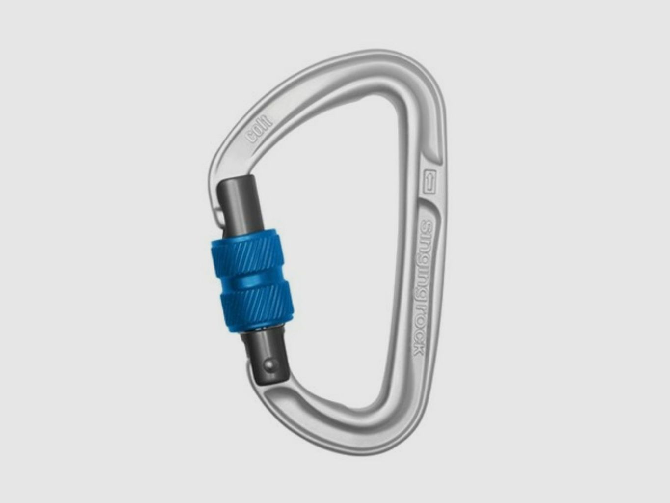 Screwgate climbing carabiner Singing Rock Colt (Gray, 1 unit)