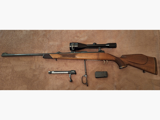 piękna broń powtarzalna Akah Voere 7x64 z lunetą Zeiss Diatal-Z 8x56 na montażu Suhler Top!