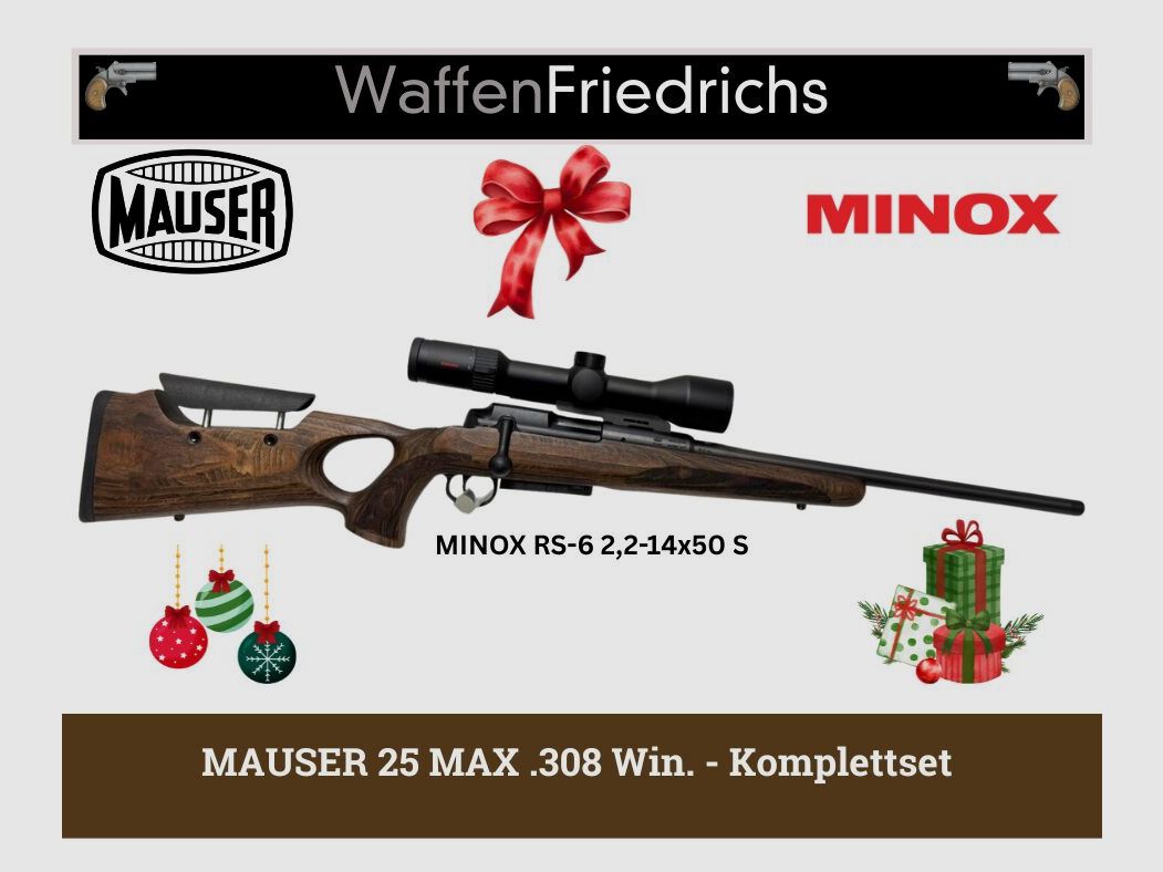 MAUSER 25 MAX Komplettset - Waffen Friedrichs