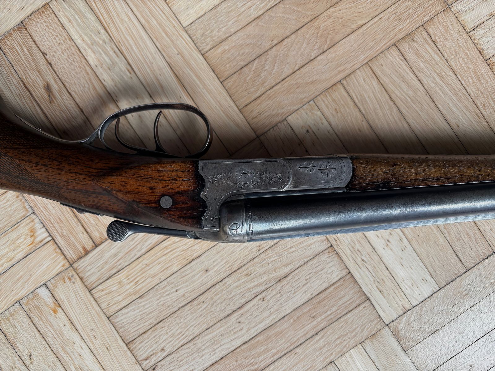 Simson Doppelflinte 16/70 Krupp Spezialgewehr Stahl