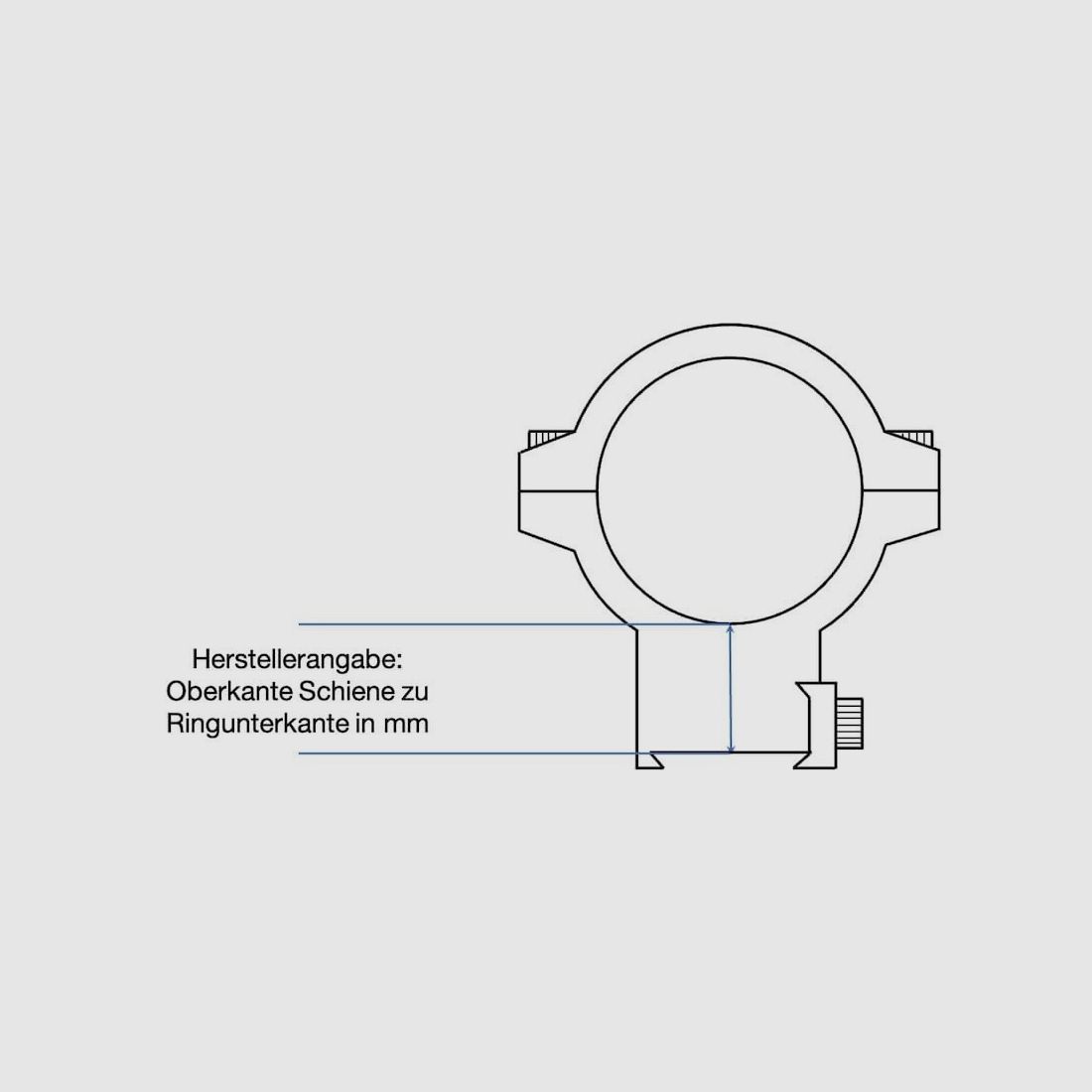 Recknagel ERA montaggio ribaltabile 57030-1401 per Picatinny/Weaver - 30 mm - altezza 14 mm - dado a tre punte, immagine 2 di 2