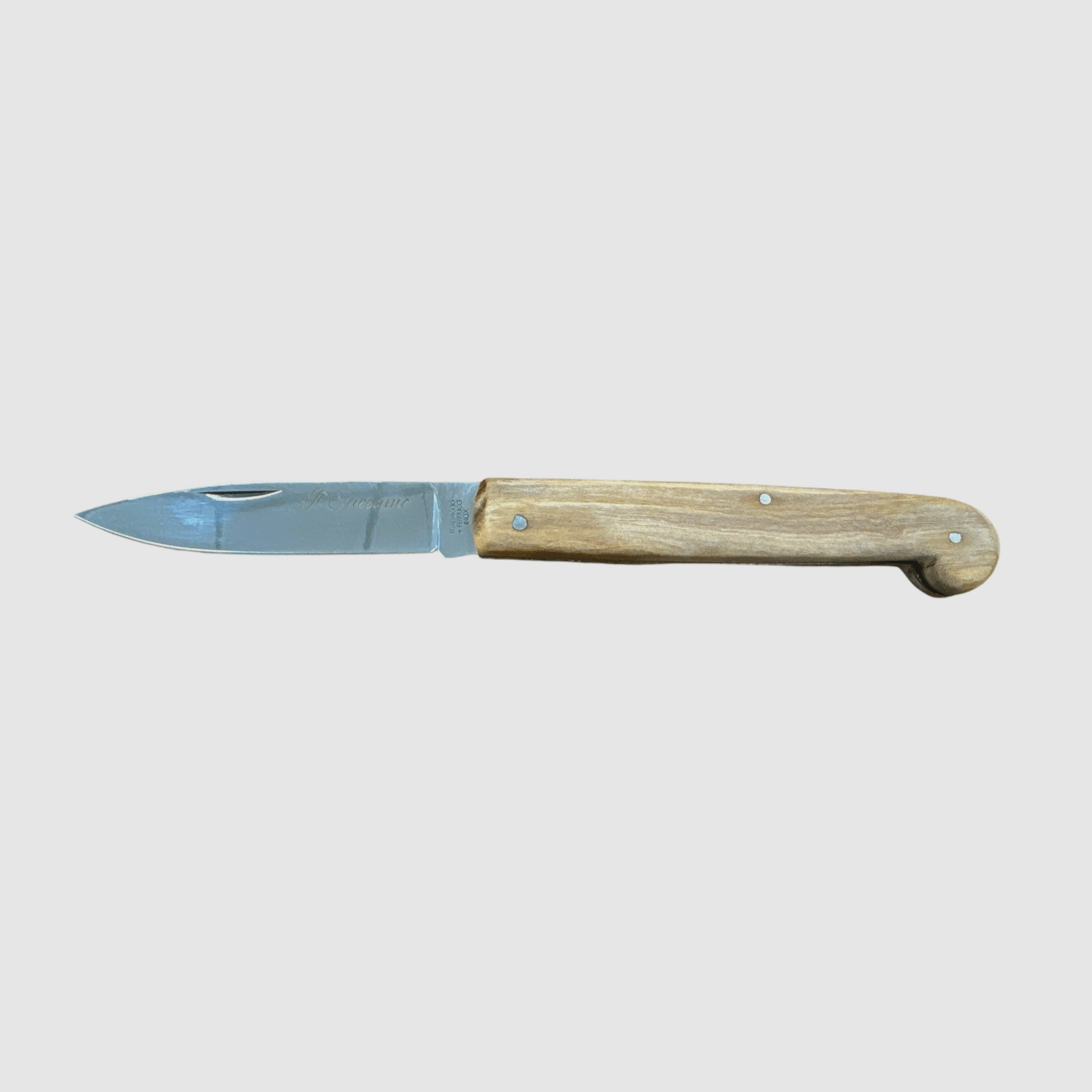 Messer – Der Caccamo mit Griffschalen in Olivenholz 19cm