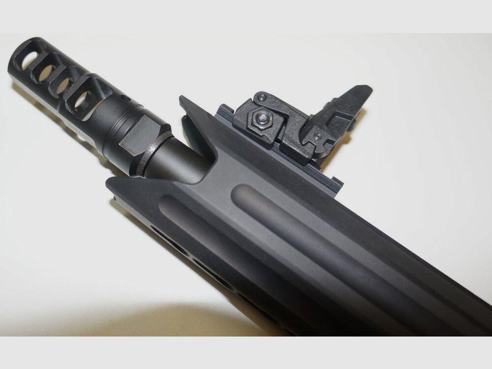 Schwaben Arms GmbH/GWMH Selbstladebüchse GWMH SPC-SPORTER A4 10" (SWISS PISTOL CARBINE) BLACK Kal.9x19 AR15 Glock Magazin