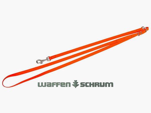 AKAH Umhängeleine aus Bio-Thane / Länge: 1,65m / Breite: 19mm / Farbe: signalrot