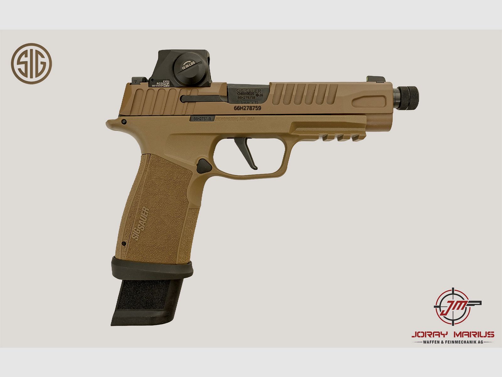 SIG Sauer P365-FUSE Tacops Coyote RXSL 9mm Para, image 1 of 3