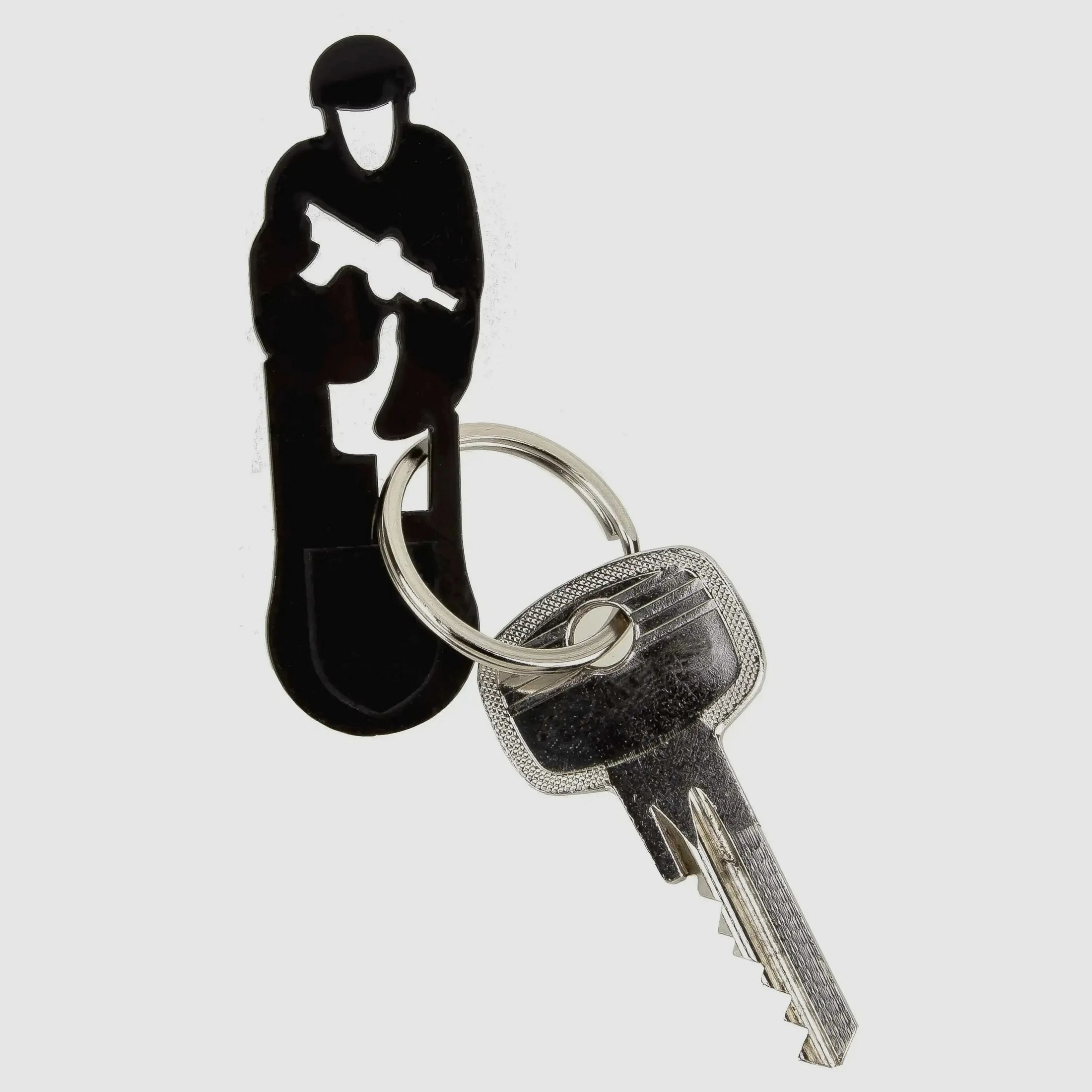 MD-Textil MD-Textil Schlüsselanhänger Einkaufwagentool Stürmender Schütze