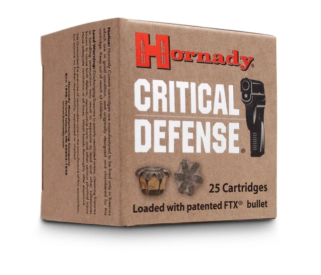 Amunicja Hornady kal.9mmLuger FTX Critical Defense 115gr/7,45g (25szt)