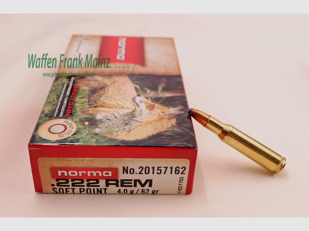 Norma Büchsenpatronen .222Rem