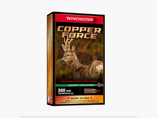 Munición Winchester Copper Force cal.300 WM 125gr