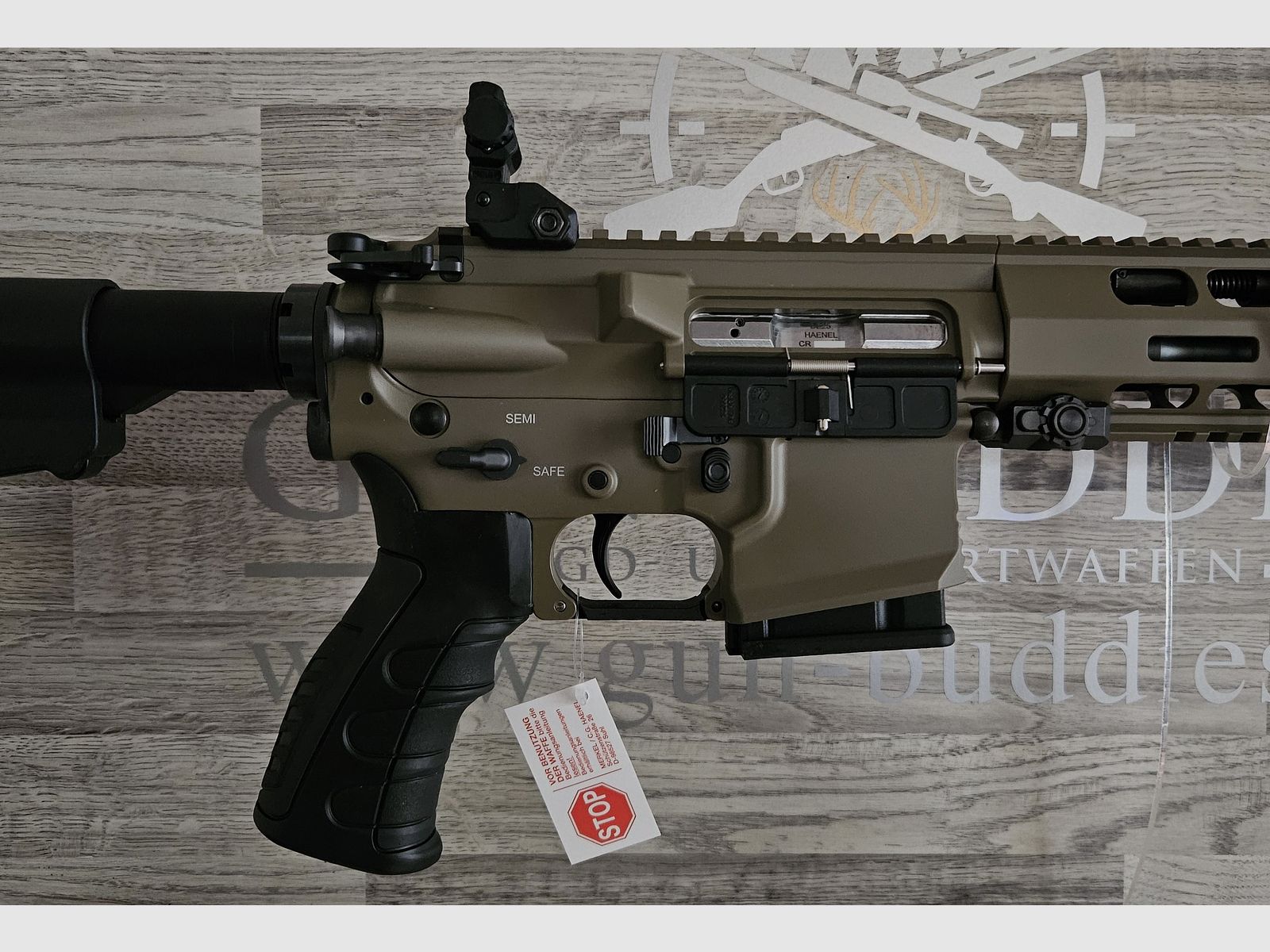 HAENEL CR223 oliv - 16,65" 42cm Lauf - Matchabzug - langer M-LOK Handschutz - Neuware vom Fachhandel -