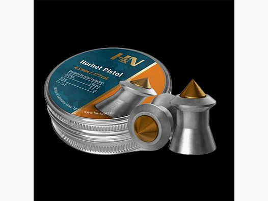 Pistola H&N Hornet 4,5mm .177cal. 250ud. Diábolo puntiagudo