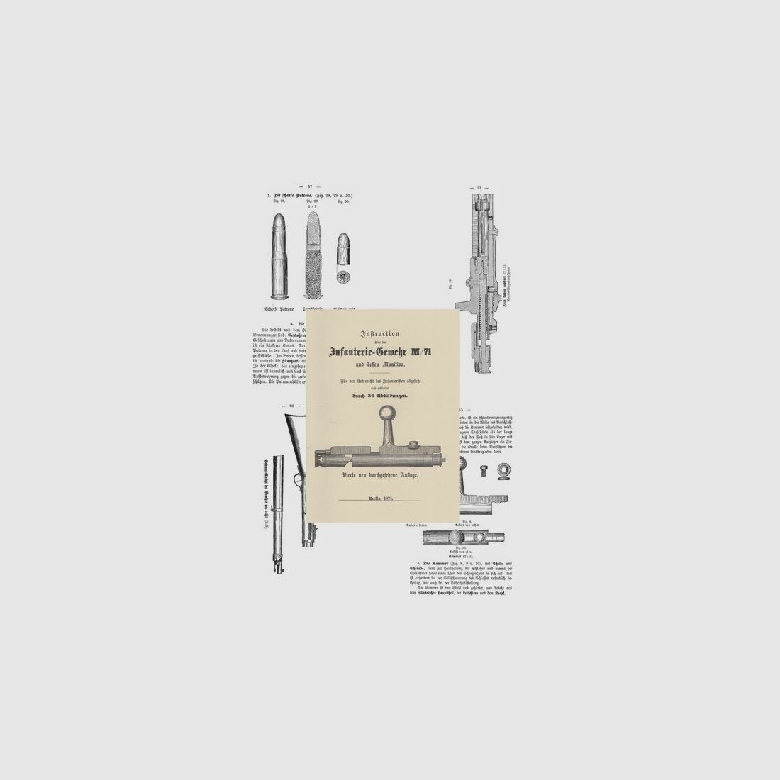 Nachdruck Dienstvorschrift Gewehr M71 von 1878