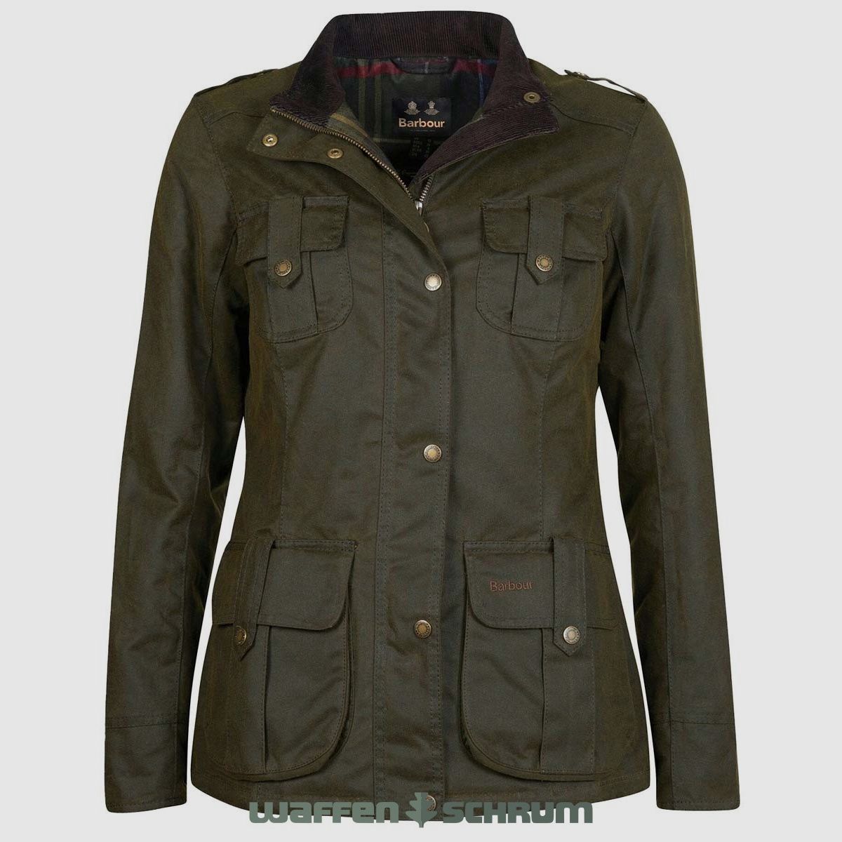 Barbour Wachsjacke Defence Winter  Olive/Classic