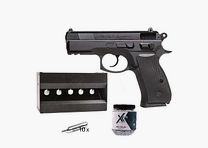 CZ CZ 75D Compact Pistola CO2 4,5 mm BBs de Acero Set Plinking