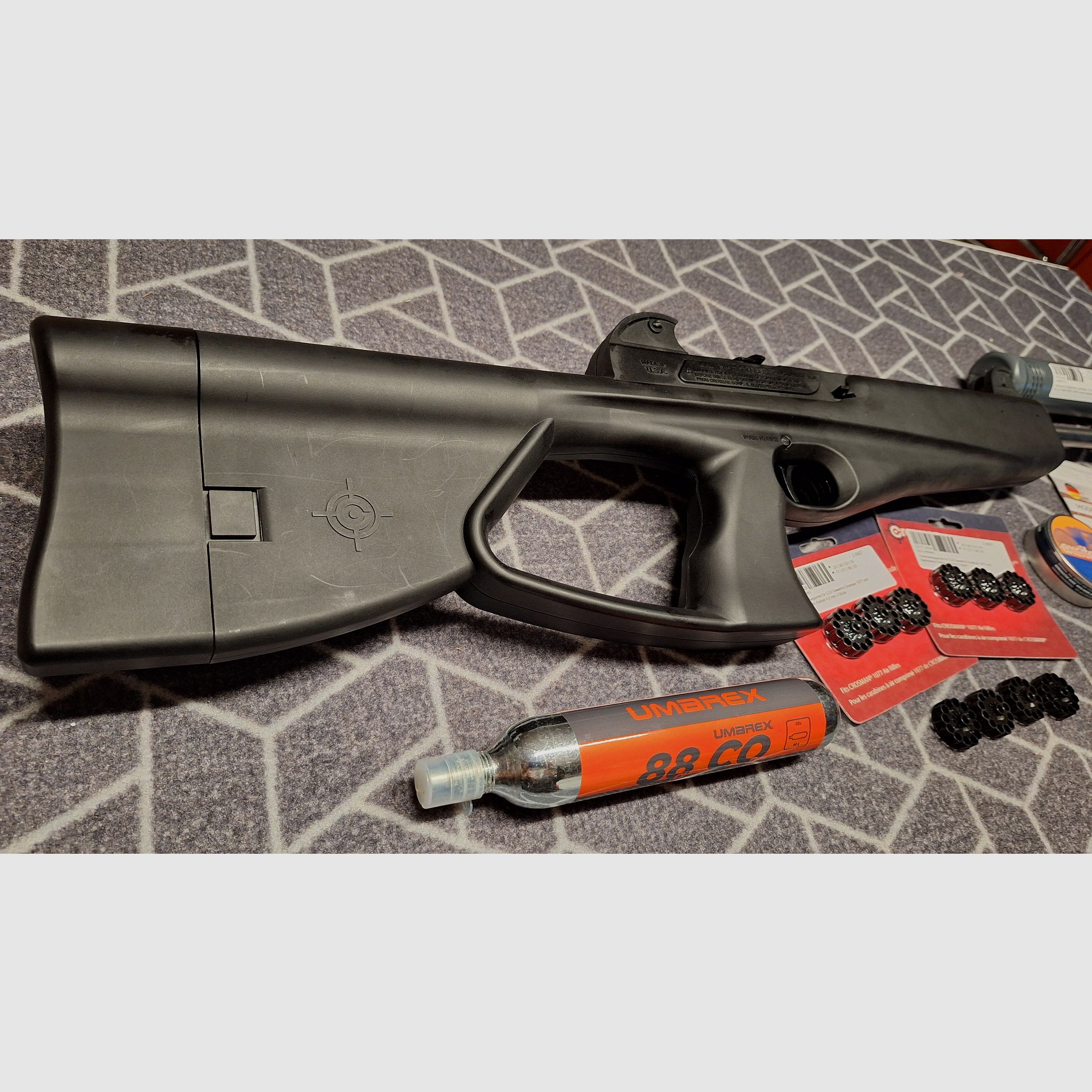Crosman Nightstalker 4,5 Diabolo CO2 - RARITÉ! Silencieux + 10 chargeurs !