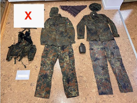 Airsoft-Ausrüstung zu verkaufen – Komplettes Set für Anfänger mit Zubehör in Bundeswehr Optik / Flecktarn