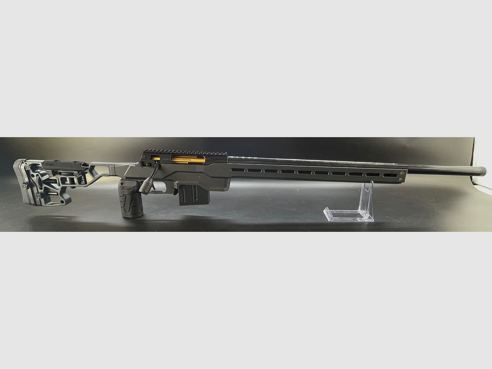 J.G. Anschütz 1782 D APR Grey 6,5 Creedmoor Gold "TIN" im ACC Premier Chassis von MDT M18x1 660 LL