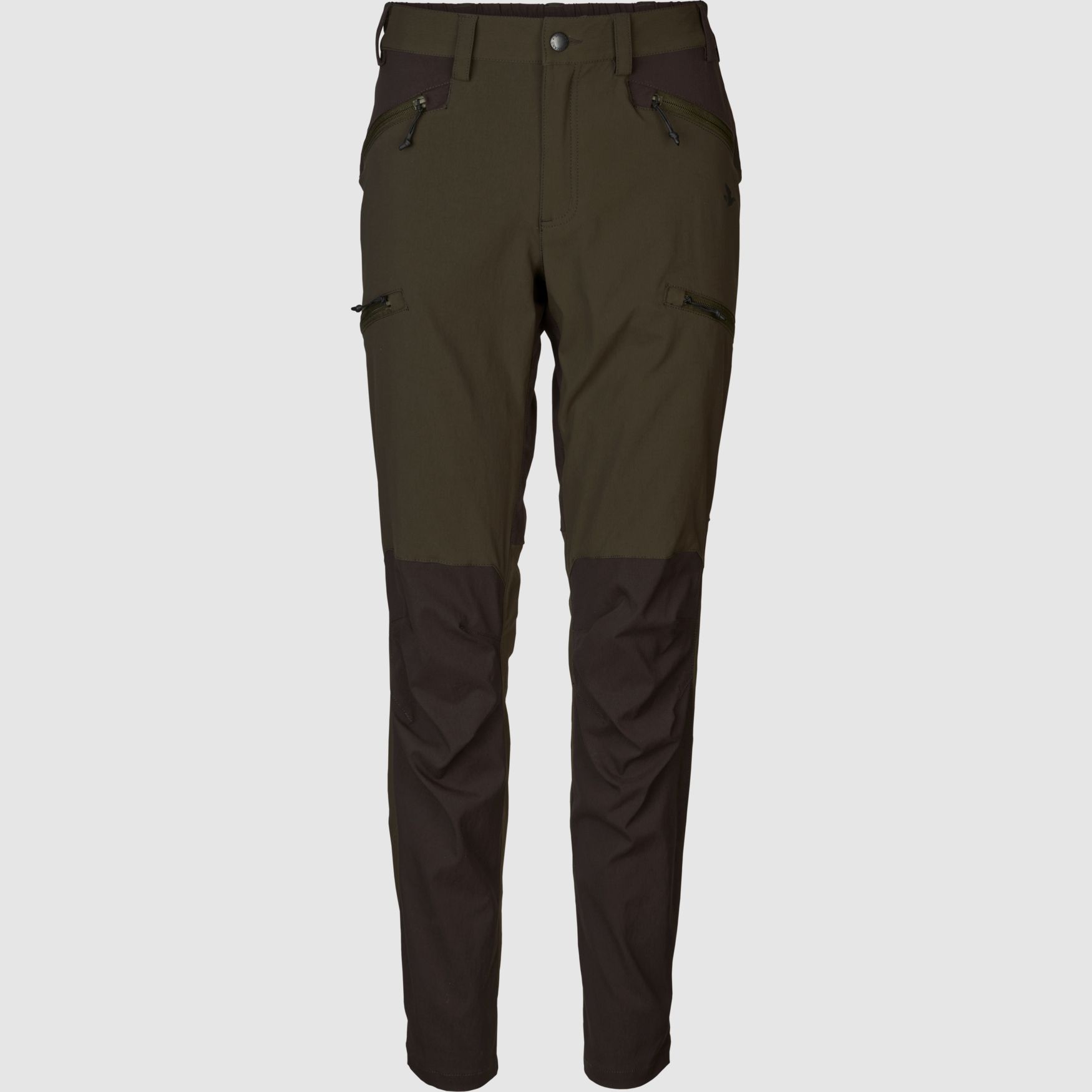 Seeland Lärchen Pantalones Stretch Dama Verde Pino / Torta de Chocolate, 32", 44
