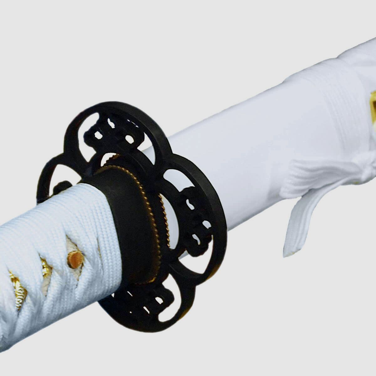 DerShogun Shiro Katana - 1045 Carbonstahl - handgefertigt