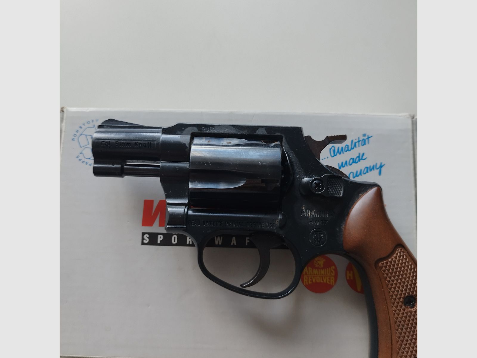 Weihrauch Arminius HW 37 - 9mm blank - SRS revolver with box PTB
