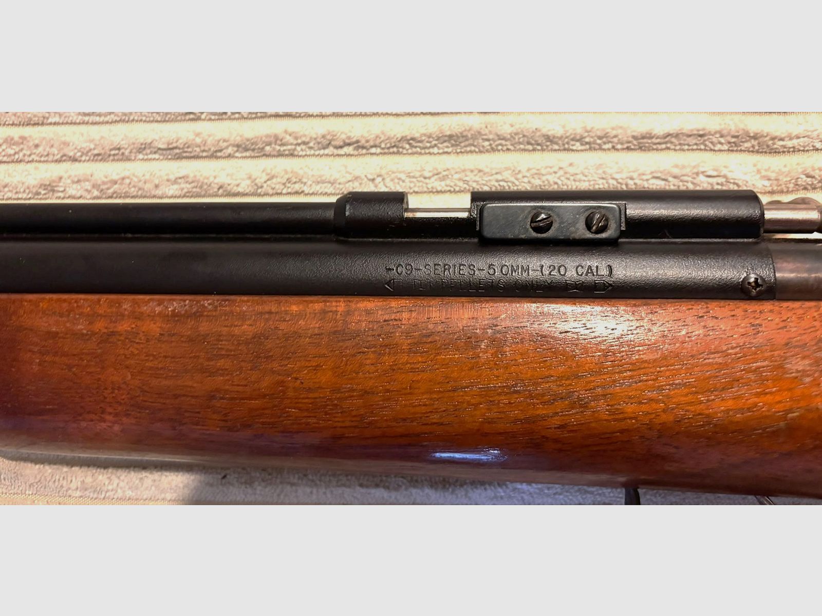 Rareté !! Benjamin Sheridan en cal .20 = 5 mm carabine à pompe des USA avec marquage F