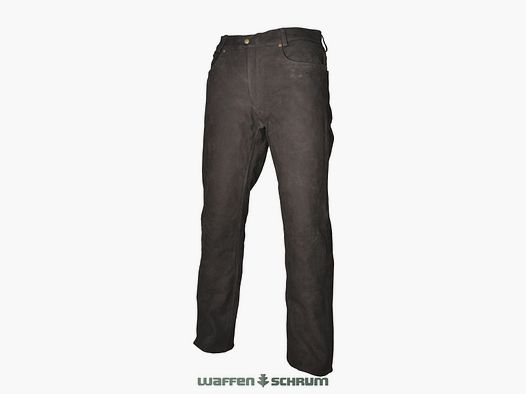 Hubertus Lederhose Echtes Büffelleder  Braun