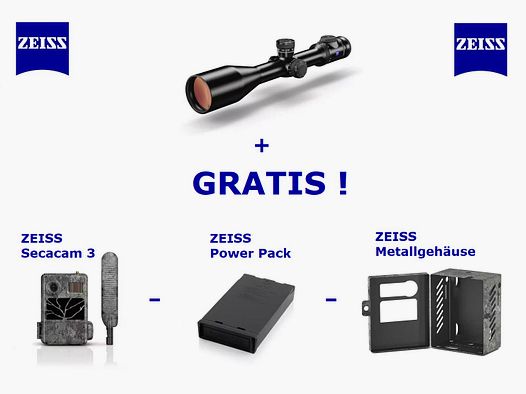 ZEISS V8 4,8-35x60 ... GRATIS ! Secacam 3 + Gehäuse + Power Pack