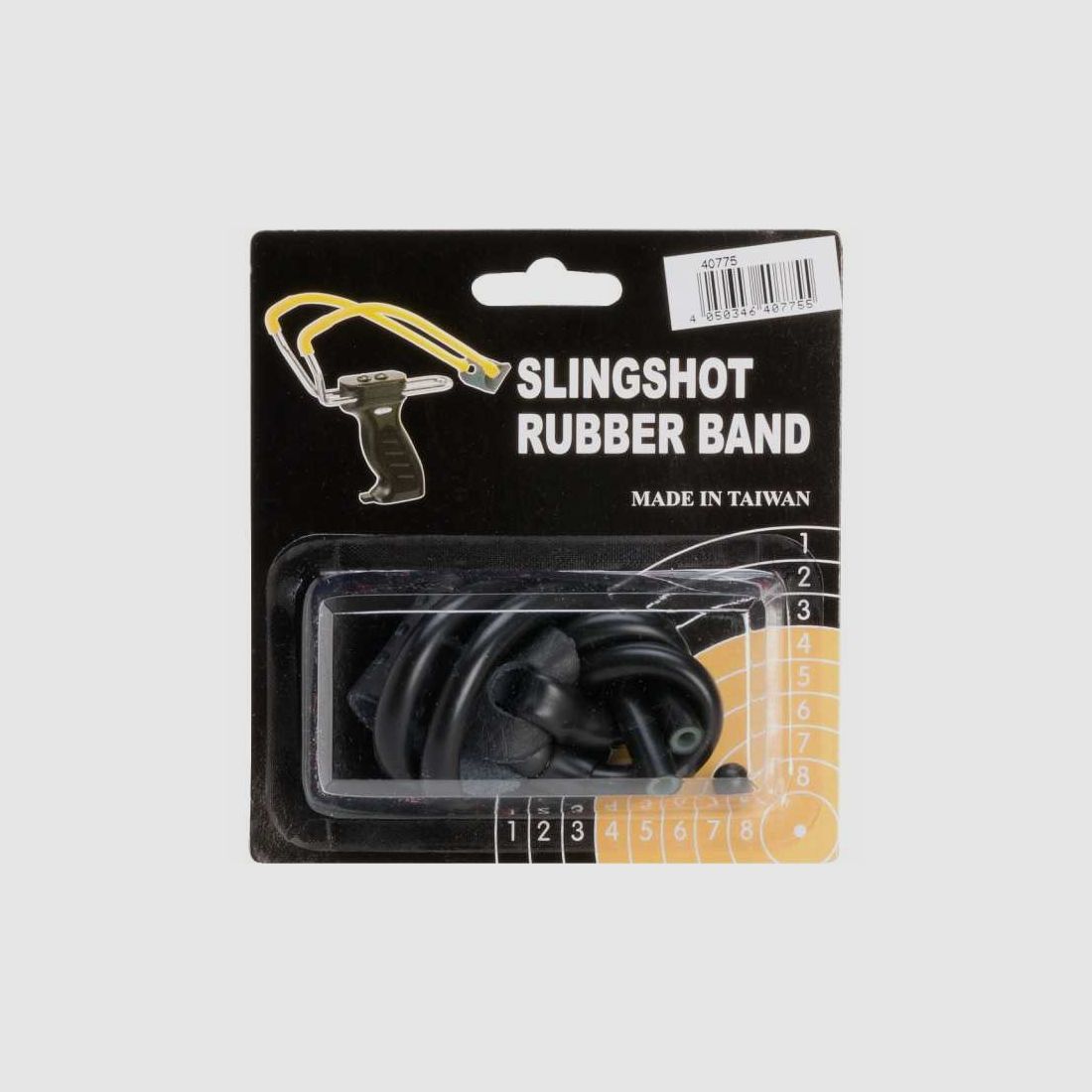 Ersatzgummi Steinschleuder Zwille schwarz