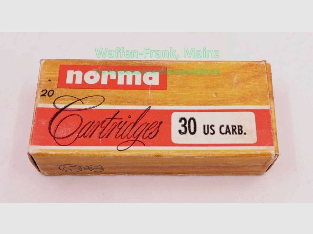 Norma rifle cartridges .30 Carbine/M1